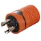 Ac Works Plug Adapter, 6-15/20R, L14-30P, 6-20P, L14-30P, 0 ft., Orange ADL1430620 - alternate 6